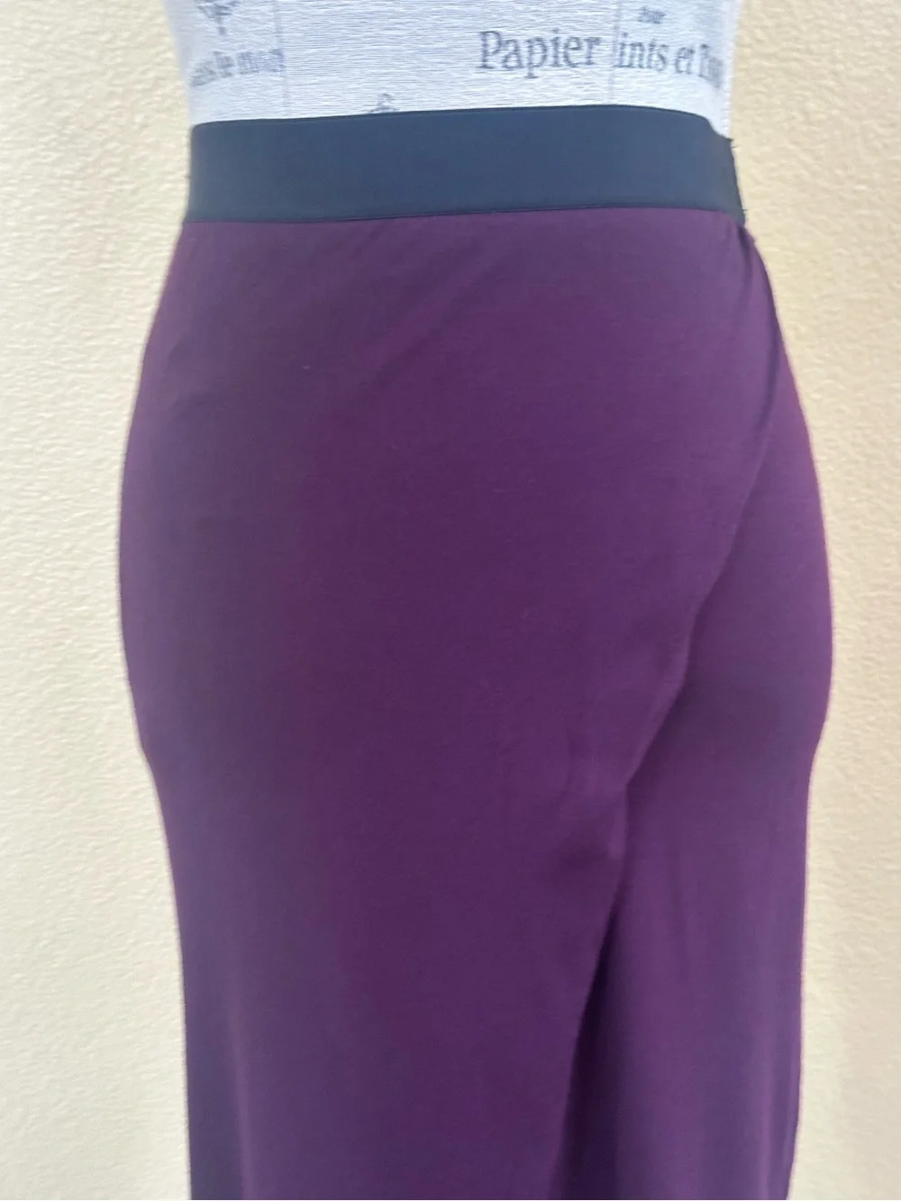 Michelle Mason Asymmetric Wrap Skirt Wine Plum Size P (XS) New With Tags!